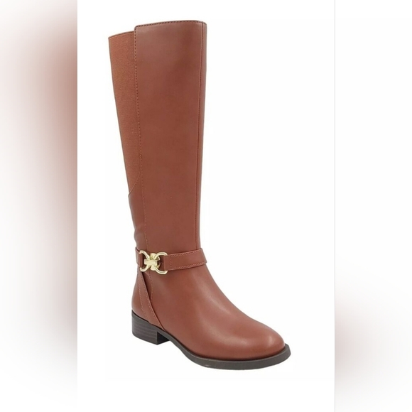 INC International Concepts Shoes - I.N.C. International Concepts Women's Faron Knee High Riding Boot 8.5M Cognac